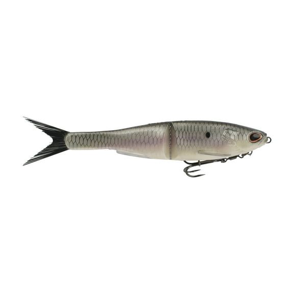 Berkley PowerBait® Nessie Fishing Bait, Hickory Shad, 7 in, Soft Swimbait