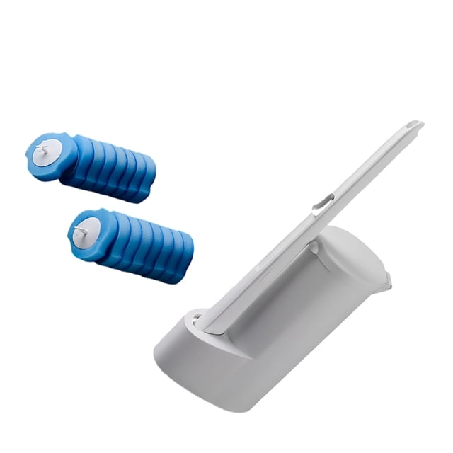 Yuarrent Cepillo De Inodoro Blanco Fácil De Instalar Baño Fresco Y Limpio Cepillo De Limpieza Conveniente Y Sin Esfuerzo Suministros de limpieza para el hogar