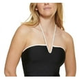 thumbnail image 4 of Calvin Klein BLACK V-Wire Bandeau Halter Tankini Swim Top, US Large, 4 of 4