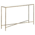 thumbnail image 5 of SAFAVIEH Couture Jessa Glam Metal Console Table, Brass/White, 5 of 11