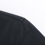 Men's Banded Collar Dress Shirts Long Sleeve Button Down Mandarin Collar Versatile Shirt Solid Shirt with Pocket