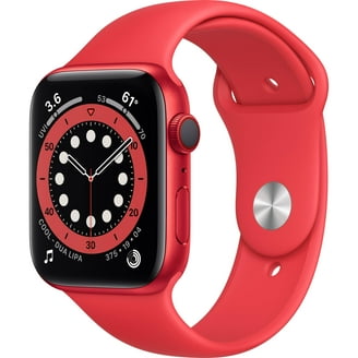 Apple Watch Series 7, Refurbished GPS 45mm, Red Aluminum Case, Red