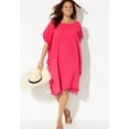 thumbnail image 4 of Swimsuits for All Women's Everly Pom Pom Cover Up Tunic, 4 of 4