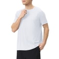 thumbnail image 1 of Tops para hombre, blusas y camisas de cuello redondo y manga corta para hombre, camiseta de verano de seda de hielo con cuello redondo y secado rápido para hombre, transpirable, deportiva, para exteri, 1 of 7