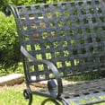 thumbnail image 2 of International Caravan Mandalay Iron Patio Rocker Loveseat in Black, 2 of 3