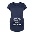 thumbnail image 2 of Bloom Maternity - Oh My God Becky Look At This Bump - Maternity Scoop Neck T-Shirt, 2 of 6