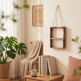 thumbnail image 5 of Indoor Wall Planter Hanging Wall Mounted Plant Holder Clear Glass Vase Propagation Station Home Wall Decor Living Room Wall Decor, 5 of 6