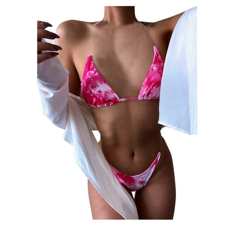 Women s Push up Swim Skirt Bathing Suit with Bottom Triangle V-Wired High Cut Bikini Sets for Women