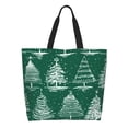thumbnail image 1 of Fotbe Christmas Trees Bolsa Tote Estética de Lona con Estampado para Mujer - Bolsa Reutilizable de Hombro Casual para Vacaciones, Compras, Trabajo y Gimnasio, 1 of 8