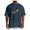 C144/Navy697, variant on Rggeeun Men'S T-Shirts Trumpet Pattern Short Sleeve Crew Neck Loose Fit Soft Breathable for Summer Party Classic Tee,Black,L