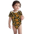 thumbnail image 3 of Daiia Sunflowers And Bww Printed Unisex-Baby Short Sleeve Onesies Bodysuits Baby Climbing Clothes Soft and Comfortable Romper with Expandable Shoulder Design-6 Months, 3 of 8