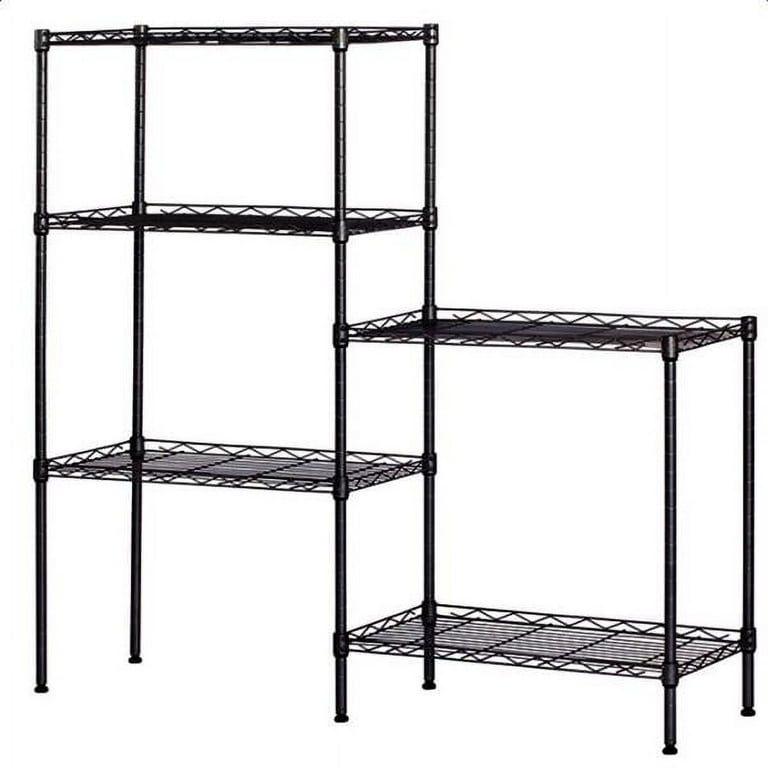 5-Tier Wire Shelves Unit Adjustable Metal Shelf Rack Kitchen Storage  Organizer