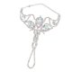 thumbnail image 4 of Pulsera de danza del vientre con cadena, joyería brillante, accesorios de disfraz para mujer con diamantes de imitación Plata, 4 of 8
