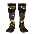 thumbnail image 2 of Picia Women Crew Soft Moisture-wicking Socks Casino Card Soccer Pattern Design Cotton Socks, One Size fit All, 2 of 9
