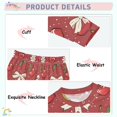thumbnail image 4 of Dailycode Cotton Pajama Set Snug Fit Long Sleeve Top and Pants for 18M-8Y Cherry Bow with Daisy Flower, 4 of 7