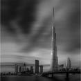 thumbnail image 3 of Kazzaz, Mohamed 12x12 Black Modern Framed Museum Art Print Titled - Dubai Downtown Cityscape-Dubai-Uae., 3 of 5