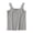 Gris, variante sur Coerni Camisole en Tricot Côtelé pour Filles avec Nœud, Mignonne, Bordure à Volants, Bretelles Spaghetti, sous-Maillots, Hauts d'Été pour Enfants pour la Plage et les Vacances