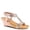 CHAMPAGNE, variant on Women’s Shining Slip-On Wedge Sandals – Crystal Embellished Cut-Out Design ladies slides with Comfy Silky Wrap and Flexible Rubber Sole