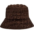 thumbnail image 4 of CoCopeaunts Summer Tin Women Bucket Hat Pleated Design Folds Basin Hat for Ladies Sun Protection Trendy Casual Fisherman Hat, 4 of 8
