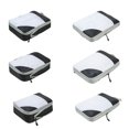thumbnail image 3 of 4pcs/set Compression Packing Cubes Expandable Storage Travel Luggage Bags Organizer, 3 of 5