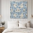thumbnail image 4 of Nautical Blue Wall Art Painting on Canvas, Sailing Anchor Compass Lighthouse Fish Canvas Art Home Prints Wall Art Framed Modern Artwork for Living Room Bedroom Wall Decor 20x20in, 4 of 9