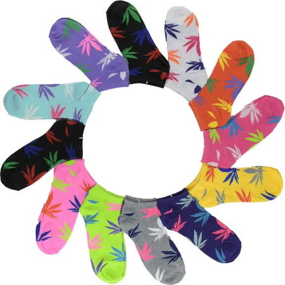 12 Pairs New Women Lady Girl Cotton Fashion Argyle Plain Black White Stripe Polka Dot Music Casual Ankle School Low Cut Socks Soft Colorful 9-11