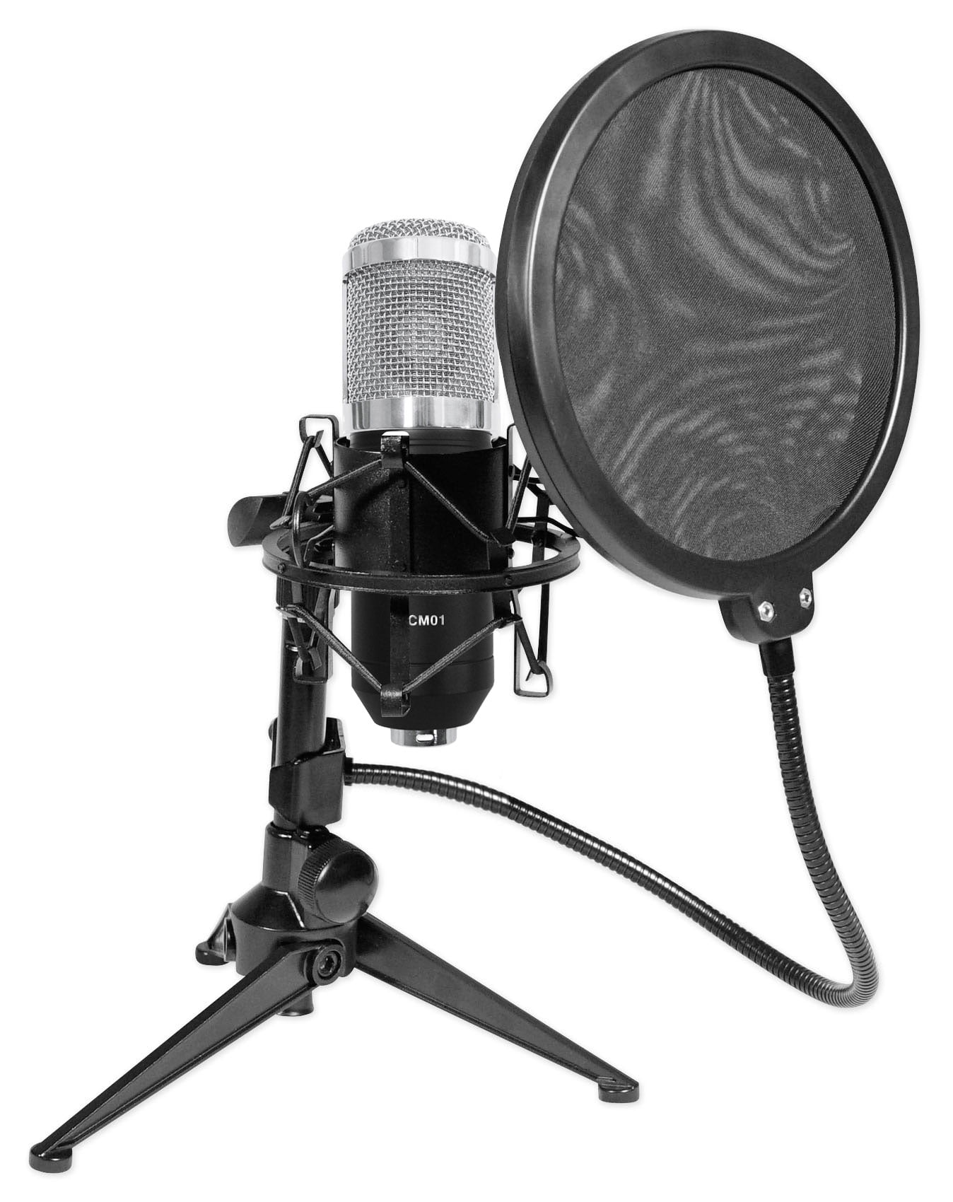 Rockville RCM01 Podcast Podcasting Studio Microphone+Shockmount+Stand