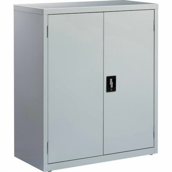 Lorell, LLR41303, Fortress Series Storage Cabinets, 1 Each, Light Gray