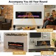 thumbnail image 5 of Resenkos Fireplace Heater,Electric Fireplace, 68 Inch Ultra-Thin Electric Fireplace Recessed Wall Mounted with Crystal Log Decoration, 5 of 11