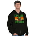 thumbnail image 5 of Woodsy Owl Keep it Clean and Green Zip Up Hoodie Men's Women's Brisco Brands X, 5 of 6