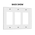 thumbnail image 2 of Wolfs Switch Cover Decorative Wall Plate 3-Gang Standard Size, 2 of 5