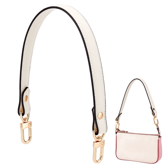 Genuine Leather Purse Short Bag Strap Leather Bag Handle Replacement Shoulder Bag Straps for Handbag Bag for DIY
