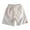 Beige, variant on Mercatoo Kids Girls Sport Casual Shorts Ribbed Mid Waist Lace Up Short Pant with Pocket Toddler Middle Fashion Shorts