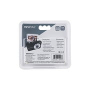 Vivitar Popsnap Slim Lightweight Built-In Flash 1080p 16X Zoom Compact Digital Camera with Micro SD Slot, Black