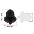 thumbnail image 2 of Clear Black Rubber 6.35mm Audio Jack DVD Microphone Antidust Cover 10PCS, 2 of 7