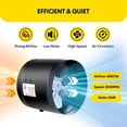 thumbnail image 3 of Extractor en línea iPower booster de conducto de 8 pulgadas con control de velocidad 430 CFM, 3 of 7
