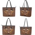 thumbnail image 3 of LedBack Highland Cow Print Purse and Wallet Sets Sunflower Handbag and Purse Set Lightweight Top Handle Tote Bag for Women Waterproof Shoulder Handbag with Wallet, 3 of 4