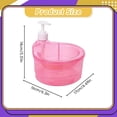 thumbnail image 4 of Barhoo Purple Plastic Soap Dispenser, High-Quality Durable Pump Bottle for Bathroom Sink Kitchen, Affordable Hand Soap Container, 1Pc, 4 of 8