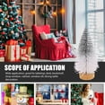 thumbnail image 3 of unbranded 4pcs Christmas Tree Artificial Christmas Tree Tabletop Decor in White Color for Family Gatherings, 3 of 5
