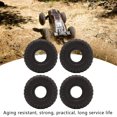 thumbnail image 4 of RC Car Tire, Long Lasting 4PCS 1.9in Anti Aging Remote Control Car Tire  For 1/10 Crawler Car, 4 of 8