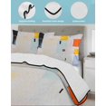 thumbnail image 3 of Twin XL Quilt Bedding Set, Abstract Geometric Reversible Summer Quilt 3 Pieces, Modern Cartoon Minimalist Color Blocks Lightweight Bedspreads Coverlets with 2 Pillow Shams for All Seasons, 3 of 5