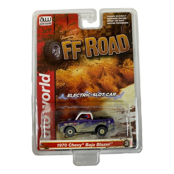 Aw Off Road Sc375 R1 Slot Car 1970 Chevy Baja Blazer Purple
