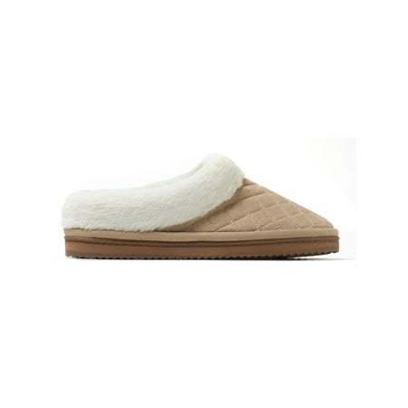 

Dearfoams Cozy Comfort Women sQuilted Microsuede Clog Slippers