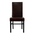 thumbnail image 6 of Classic 20''H Leather Side Chair (Set Of 2)-Color:Brown Leather,Finish:Cherry Mahogany,Quantity:Set of 2, 6 of 6