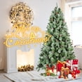 thumbnail image 2 of Maylaviu 7FT Hinged Artificial Christmas Tree with 1348 PVC Tips, Xmas Tree with Foldable Metal Base for Holiday Decor, Green, 2 of 9