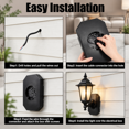 Siding Guard 4 Pack Black Siding Mounting Blocks For Outdoor Light And Camera ...