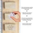 thumbnail image 5 of Paw Print Soap Stamp Animal Cat Dog Footprint Acrylic Stamp Soap Embossing Stamp Soap Chapter Imprint Stamp for Handmade Soap Cookie Clay Pottery Biscuits Making, 5 of 9