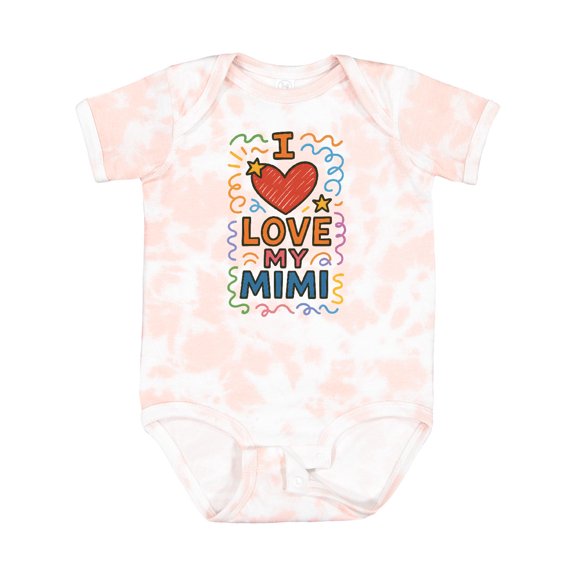 Inktastic I Love My Mimi Heart Boys or Girls Baby Bodysuit