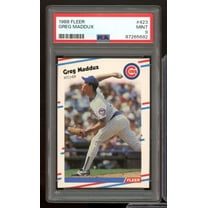 Greg Maddux Card 1988 Fleer #423 PSA 9