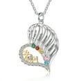 thumbnail image 5 of Mementos Personalized Mother's Family Birthstone and Names Necklace, 5 of 12